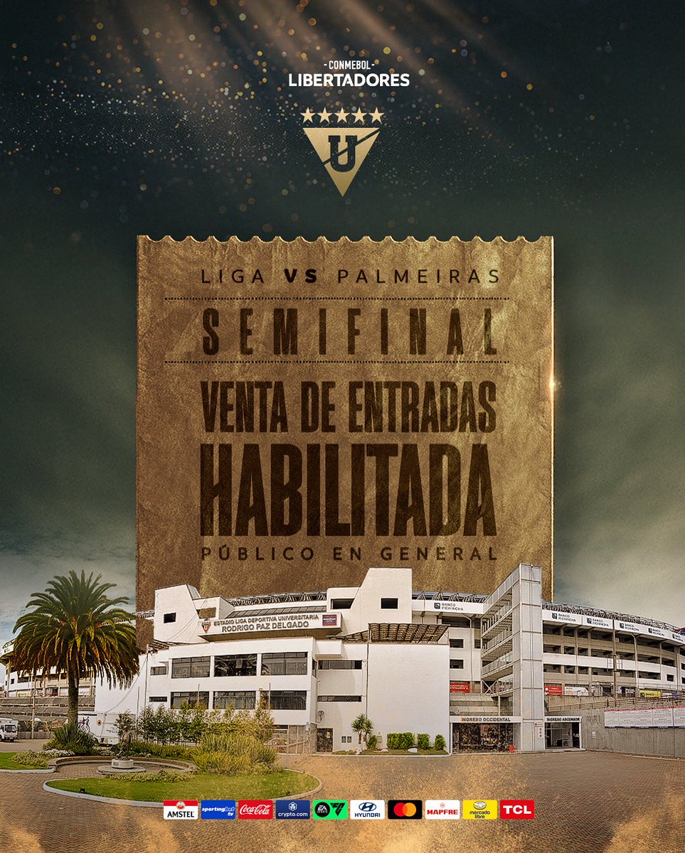 Venta habilitada a público en general! 🚨 🆚 #LIGAPalmeiras 🏆 Semifinal  CONMEBOL #Libertadores
