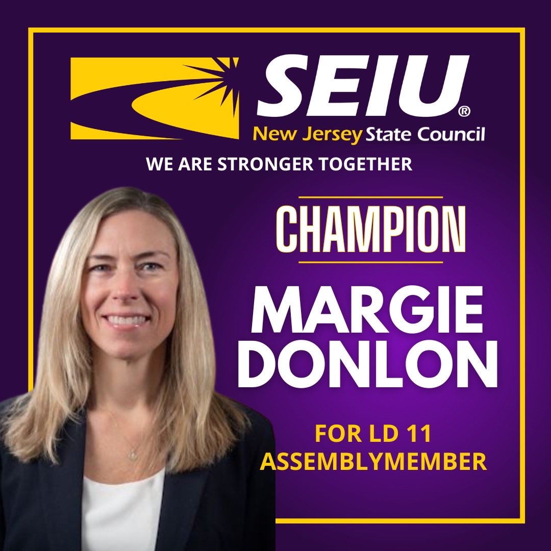 Assemblywoman Donlon is a primary sponsor of important healthcare coverage, especially for eligible residents and fellow physicians. A true Champion of Labor she has our wholehearted support. 💯