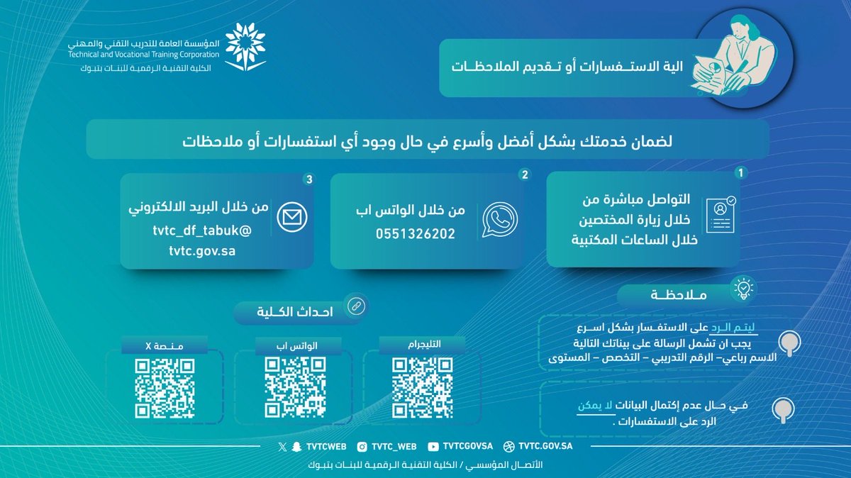 الكلية التقنية الرقمية للبنات بتبوك tweet media