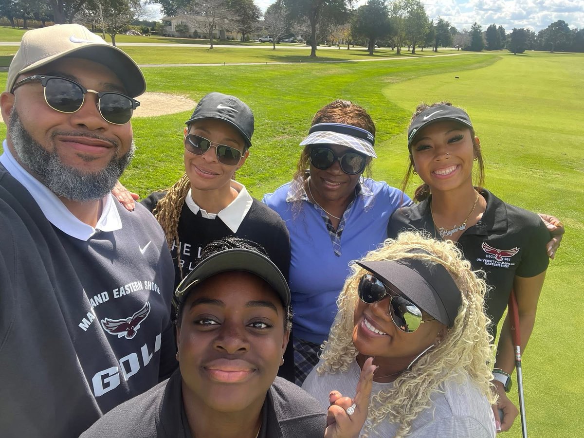 ⛳️𝐇𝐀𝐖𝐊𝐒 𝐈𝐍 𝐓𝐇𝐄 𝐂𝐎𝐌𝐌𝐔𝐍𝐈𝐓𝐘⛳️

The University of Maryland Eastern Shore golf team assisted event organizers during the Carolyn E. Parker Foundation Golf Tournament in Leonardtown, Maryland earlier this month.

#HawkPride | #SoarAboveandBeyond | #HBCUMade