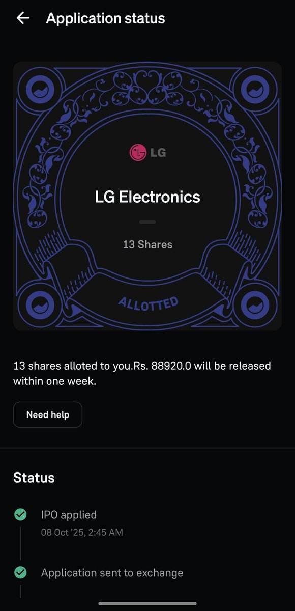 KingPrinceStock's tweet photo. Lg Kal Listing Hai Let's see
#lgipo https://t.co/7n5axprjxW