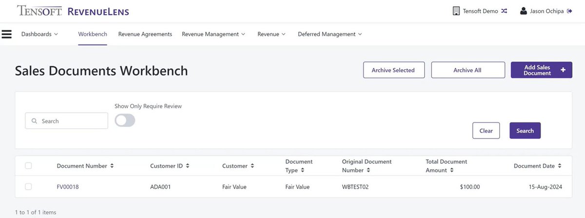 TensoftInc's tweet image. Workbench in Tensoft Revenue Lens is a user-friendly way to capture incoming transactions with errors and manage them easily. Learn more: tensoft.com/value-of-workb…  #revenuerecognition