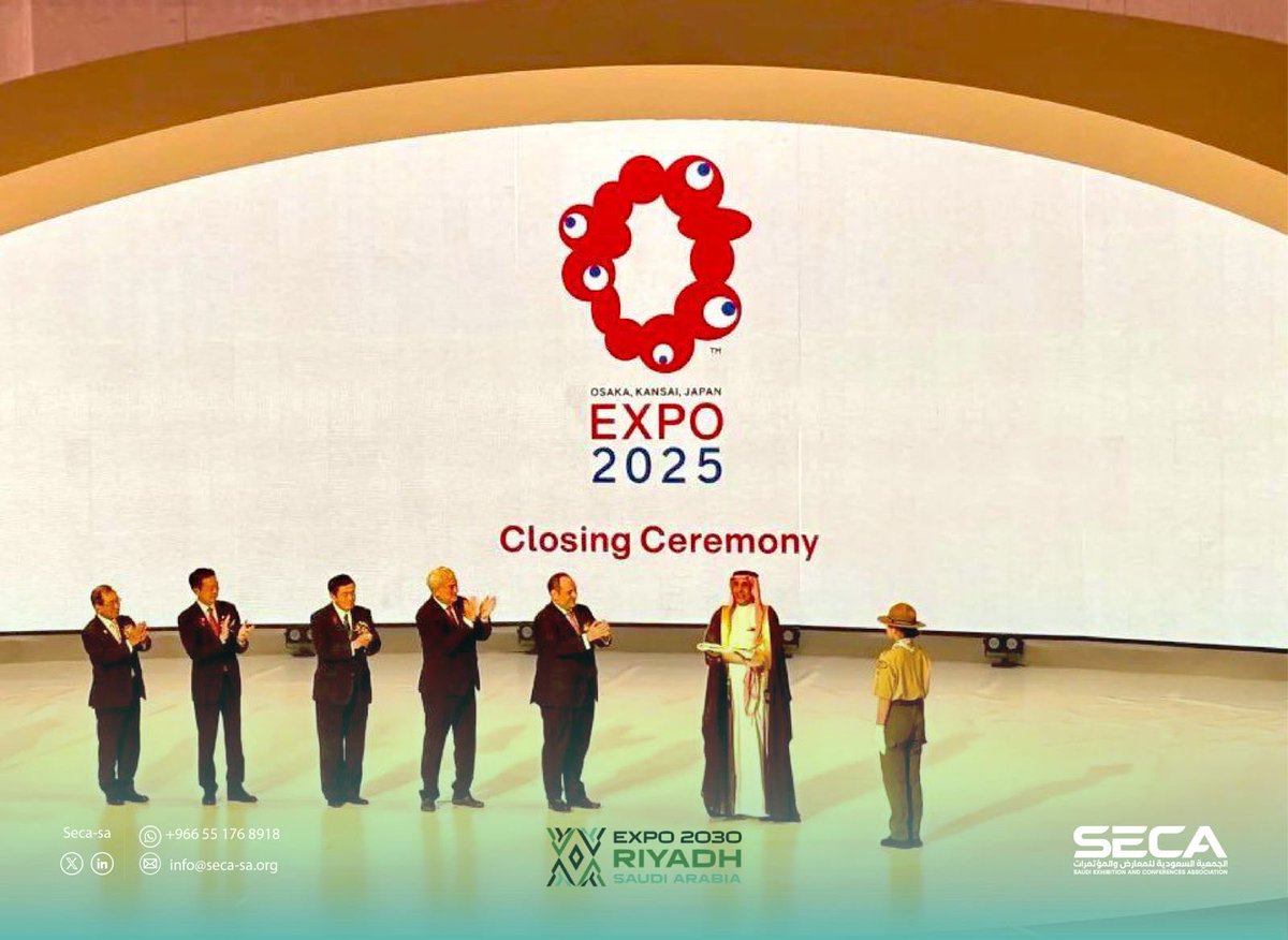 تتطلع الجمعية السعودية للمعارض والمؤتمرات إلى تمكين قطاع المعارض والمؤتمرات ليكون جزءًا فاعلًا في رحلة المملكة نحو #إكسبو_2030_الرياض، وتعزيز حضوره عالميًا بما يعكس روح الابتكار والضيافة السعودية.

#الجمعية_السعودية_للمعارض_والمؤتمرات
#SECA
#Expo2030Riyadh