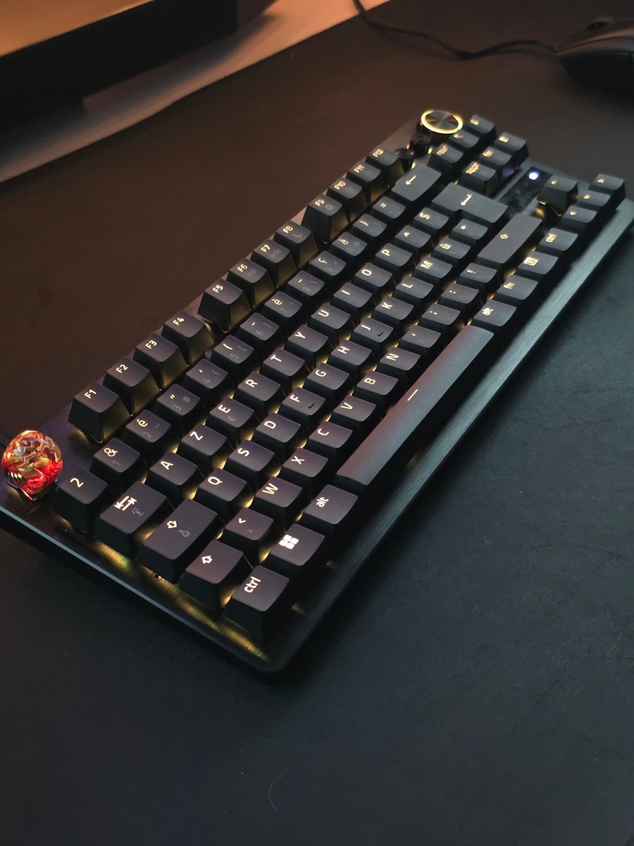 Ca fait 2 mois que j'utilise le clavier <a href="/Razer/">R Λ Z Ξ R</a> Huntsman V3 PRO et franchement, dinguerie !
Le fait de pouvoir choisir la hauteur d'activation ou de config les touches comme une gâchette de manette, c'est vraiment trop bien.