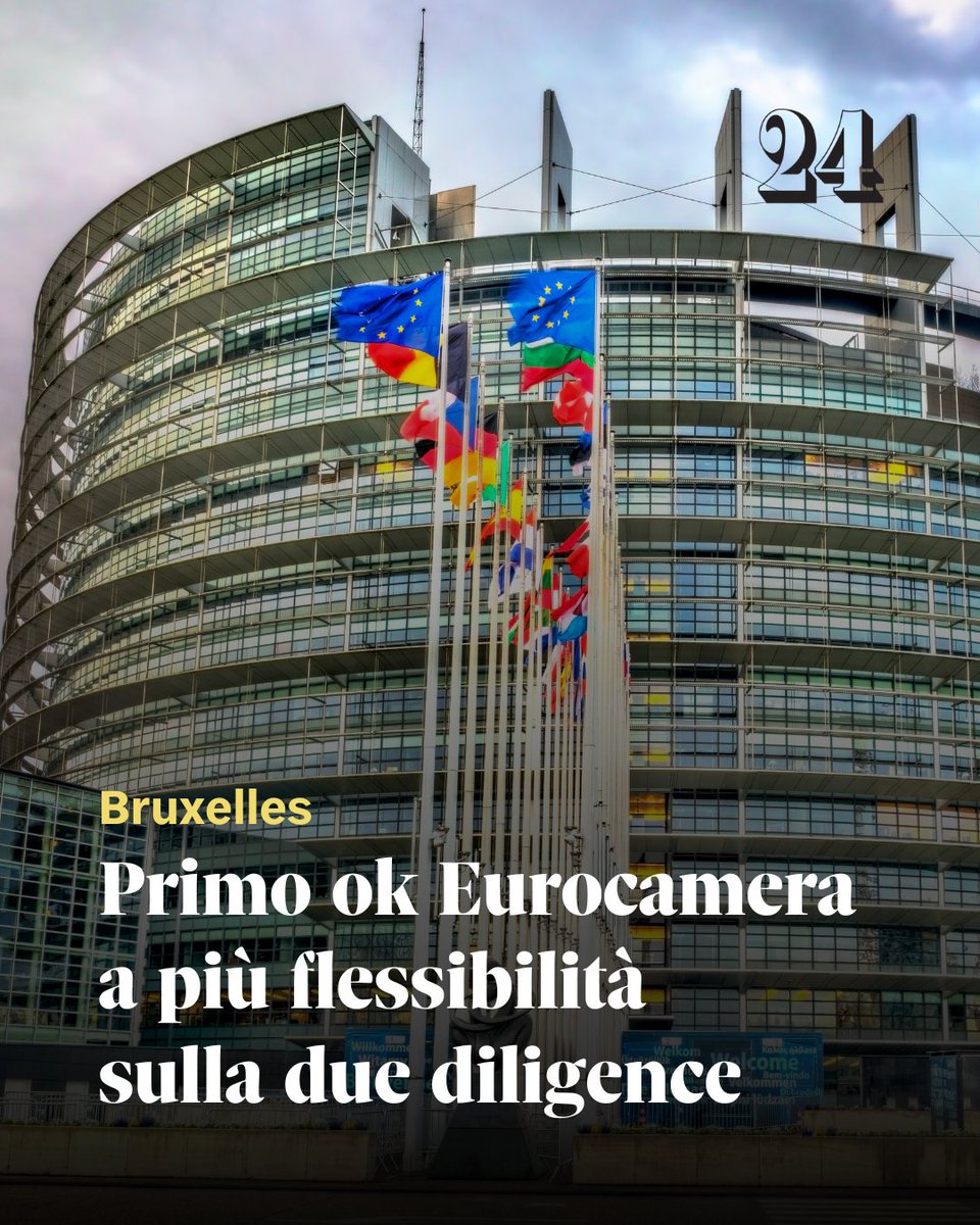 sole24ore's tweet photo. Per approfondire, leggi l'articolo: https://t.co/xkCjUPsPLZ
#Eurocamera #duediligence #Bruxelles https://t.co/dzviZFb5le