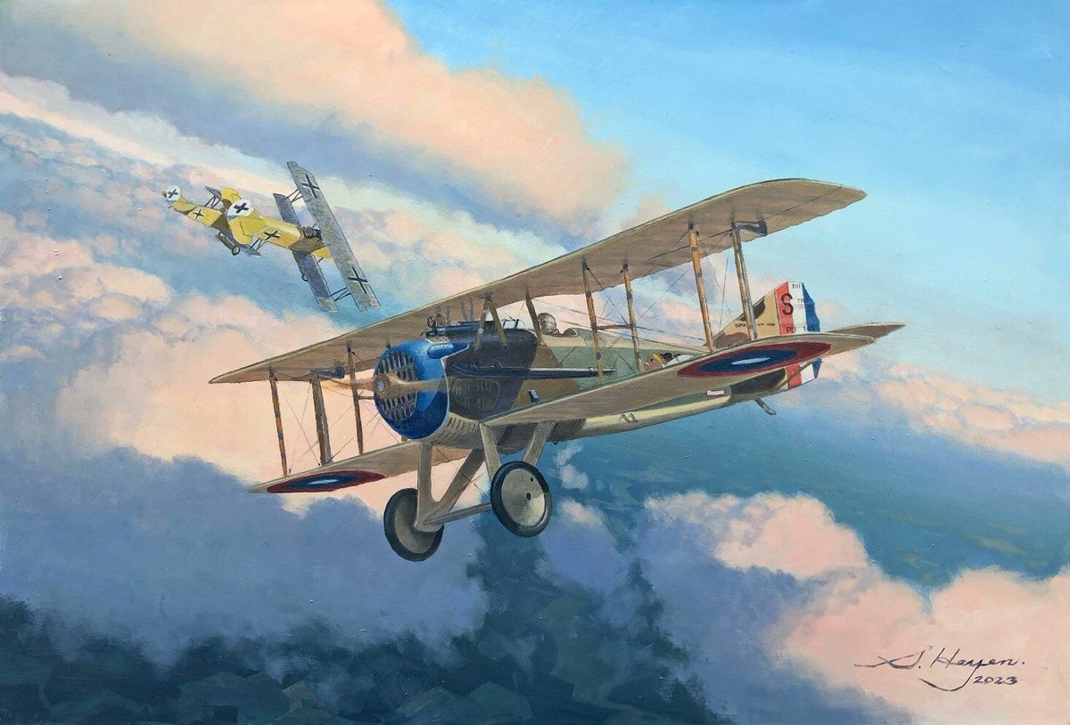 theaviationart's tweet image. SPAD 13 WWI 

Artist: Steven Heyen

#SPAD #airplane #skywar #militaryair #forceair #corps #airforce #biplane #thegreatwar #theaviationart #theaviationartofficial #Paintings #Artwork #Aviationart #Airplane #Planes #warbird #carrierplanes #militaryhistory #fighteraircraft #ww1