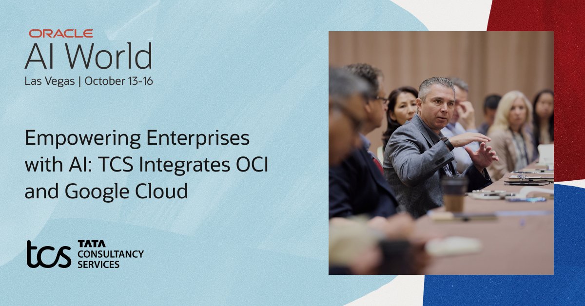 Oracle_EBS's tweet image. Join @TCS, @googlecloud, @proximus, and Zeus at #AIWorld to learn how your organization can leverage the strengths of both Oracle Cloud Infrastructure and Google Cloud Platform: social.ora.cl/6010AxRHm