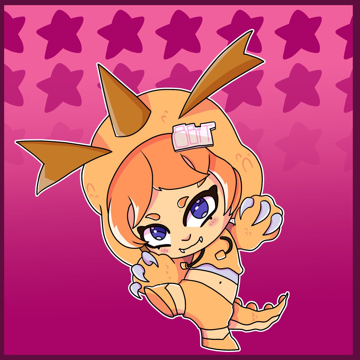 GOOD MORNING RAAAAAAAAWR~ 

chibi made by the wonderful <a href="/DoffitoS/">Doffito-K 🐙</a> 💜