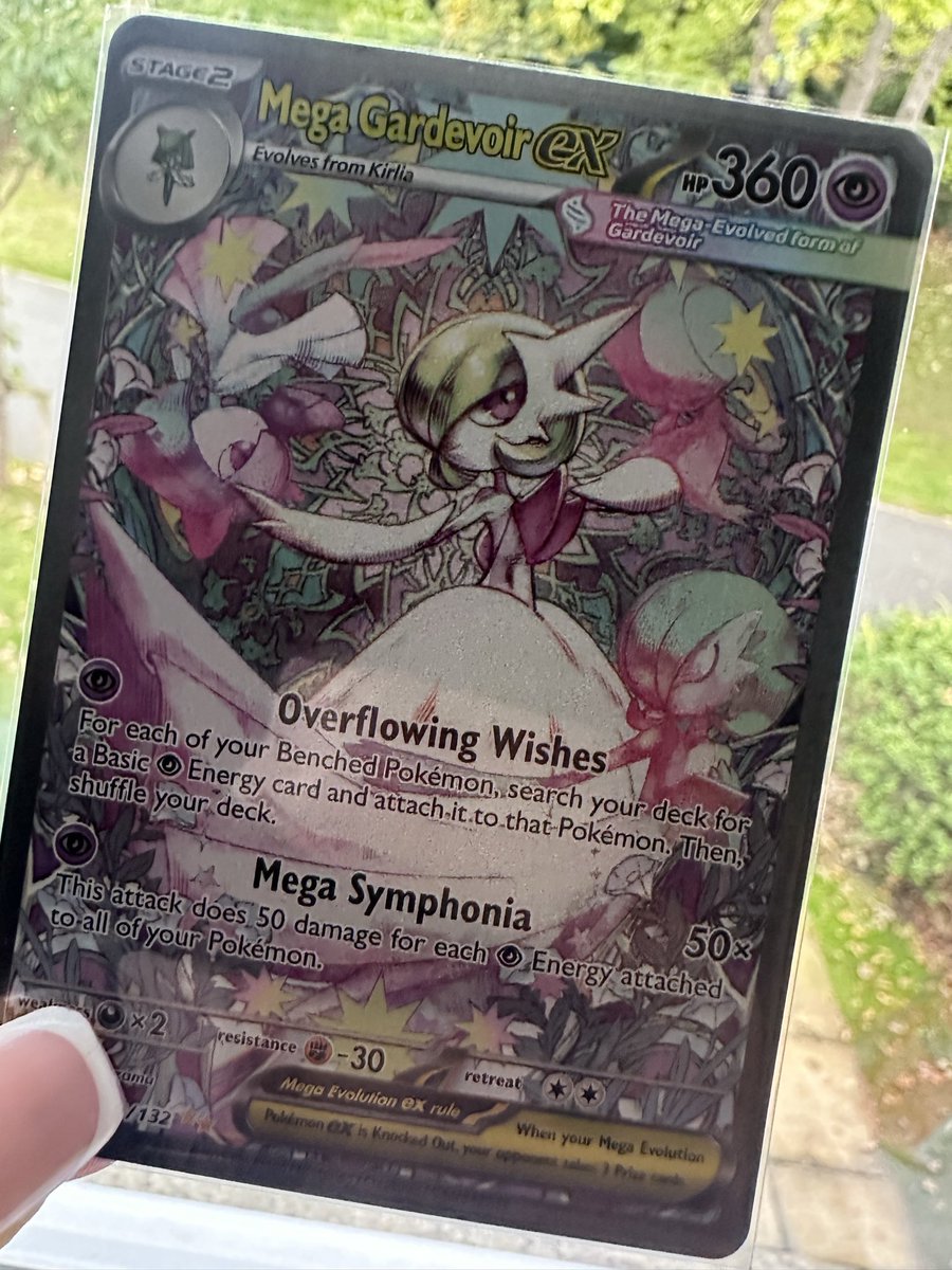 TINKS_ETH's tweet image. The market may have killed everyone I know but I did manage to pull this little beauty Mega Gardevoir, from the new mega evolutions launch