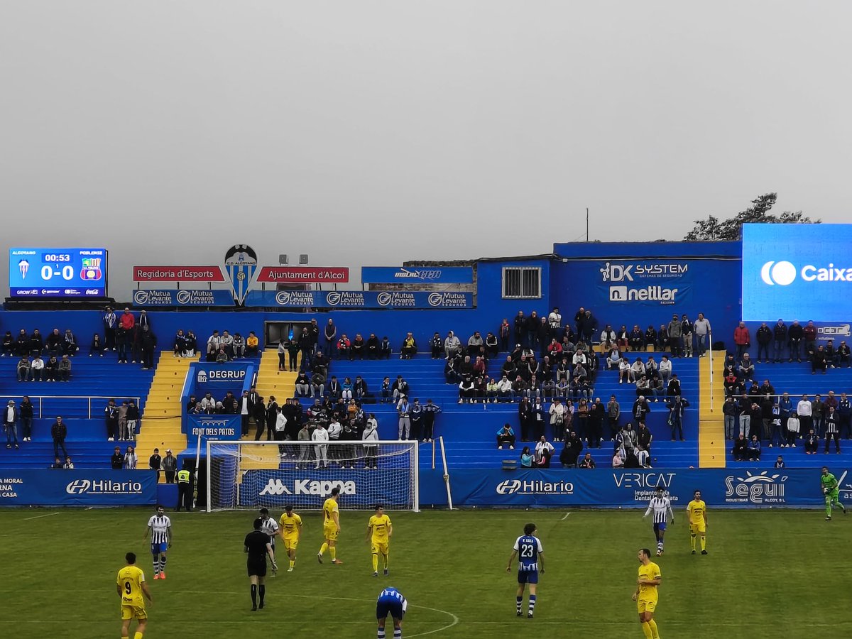 Empat a 0 a casa, ahir la pólvora estava molt humida. Els partits al Collao s'han d'aprofitar. Altra conclusió és que els partits de diumenge al matí no haurien d'existir a Alcoi... confiança, açò és llarg, però hem de ser exigents, som l'Alcoyano! Endavant Deportivo 🔵⚪🔵