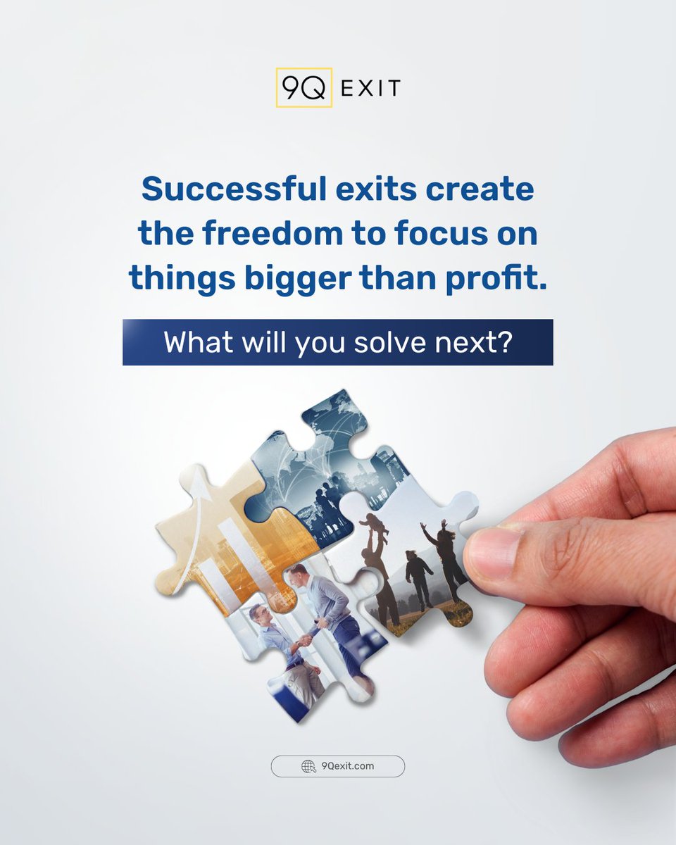 9Qexit's tweet image. First act: build wealth. Second act: build impact. 🌍

Success creates the freedom to focus on problems bigger than profit.

What will you solve next? 💫

#impact #purpose #socialchange #secondact