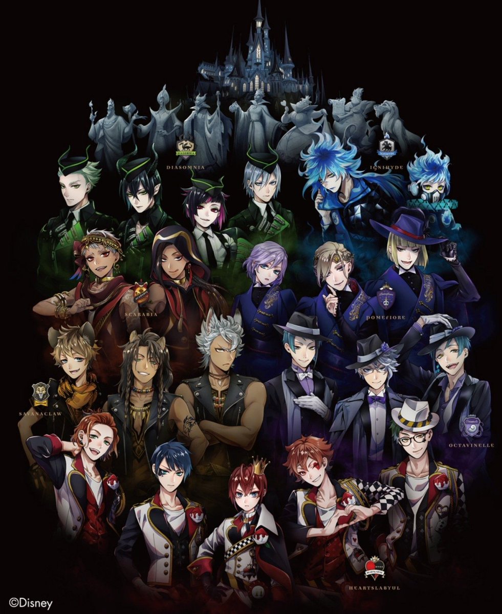 For those wondering and curious since the Twisted Wonderland anime English cast has been announced, Twisted Wonderland is an amazing light novel style mobile game by Disney and Aniplex, drawn by the phenomenal Yana Toboso!

It is an isekai where the MC ends up in an all boy's