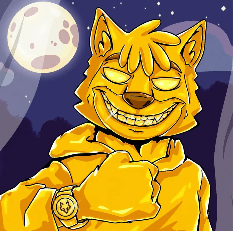 wolfswapwolfies's tweet image. This NFT just sold for $4,800 (10M $MOON) on Cronos