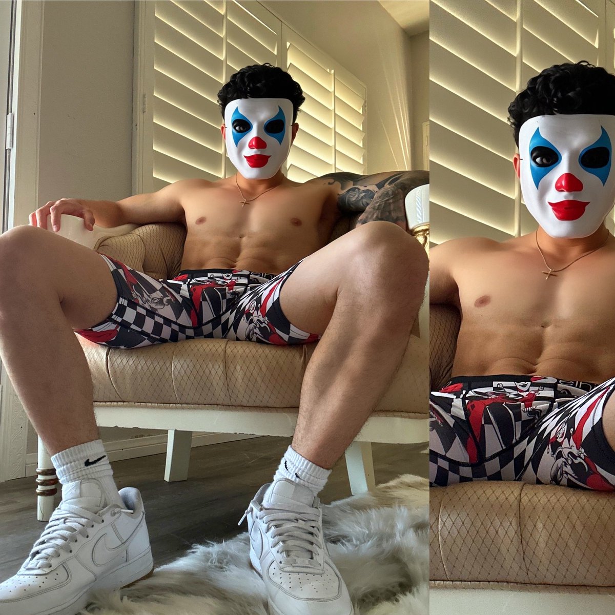 Tristanhuntca's tweet photo. VOTE BEST HALLOWEEN DROP‼️ OLD & NEW
Look Good This Spooky Season 👻🎃
Place Orders 🔥🛍️ B4 SOLD OUT‼️
1 scream
2 clowns
3 goosebumps x haunted toys (SAW
& Chucky)
4 Freddy
#hot #hotboy #saw #chucky #freedy #jason #ghostface #fashion #streetwear #viral https://t.co/NIJHLRpdQe