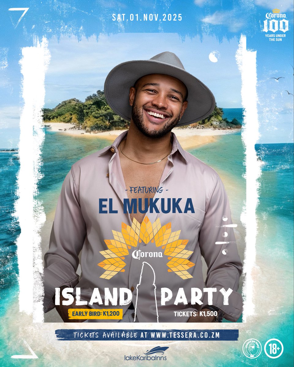 KreativeNativez's tweet image. 8 incredible DJs you know well 😉 on an island you don’t know at all! 🤩 🏝️ 

Limited tickets available to Zambia’s most iconic premium event of 2025! 

Tickets 🎟️ tessera.co.zm/event/corona-i…

#CoronaIslandParty #IslandParty #ThisIsLiving #Afrohouse #FYP #Lusaka #Zambia