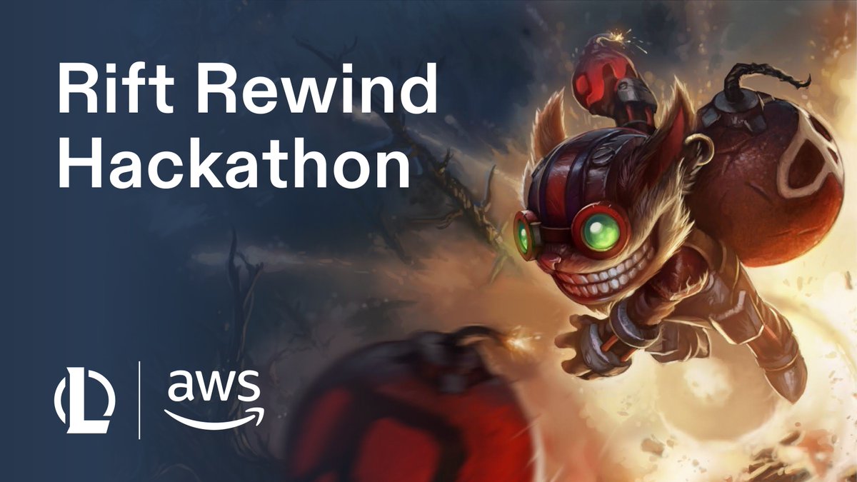 devpost's tweet image. 🔥 There's still time to join #RiftRewind from our friends at @awscloud & @riotgames !
Turn @LeagueOfLegends API match history data into smart, fun, shareable insights with @AWSAI tools.
🏆 $26K USD in prizes
📅 Deadline: Nov 10
👉 Start now: bit.ly/riftrewind-25t
#AWS…