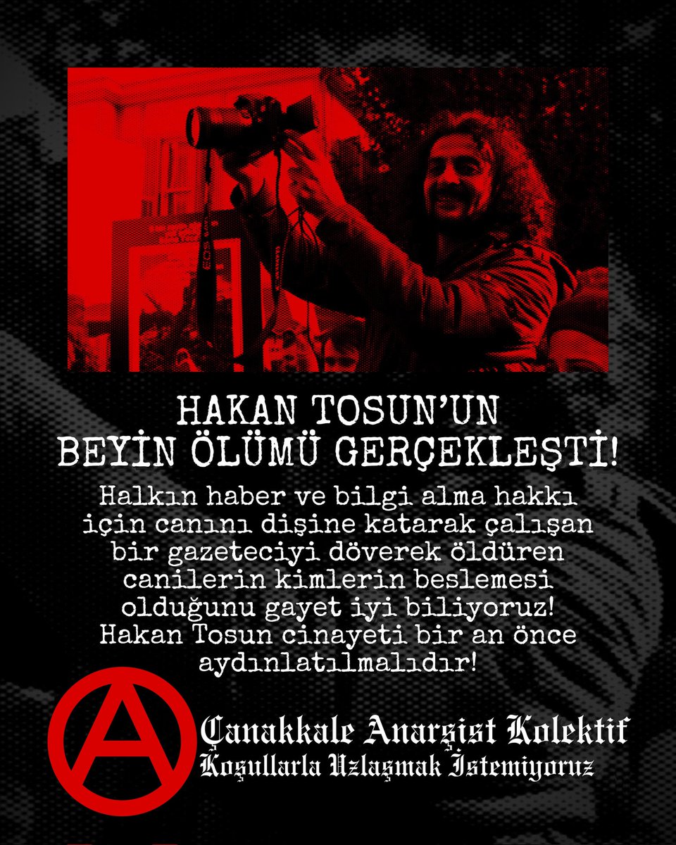 HAKAN TOSUN'UN BEYİN ÖLÜMÜ GERÇEKLEŞTİ.