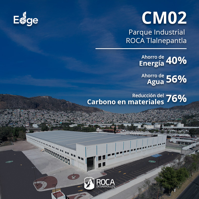 ROCADesarrollos's tweet image. Nos enorgullece compartir que nuestros edificios CM01 y CM02, ubicados en el Parque Industrial ROCA Tlalnepantla, han obtenido la Certificación EDGE Advanced, otorgada por Green Business Certification Inc. (GBCI).

#ROCADesarrollos #EDGE #Sustentabilidad #DesarrolloIndustrial