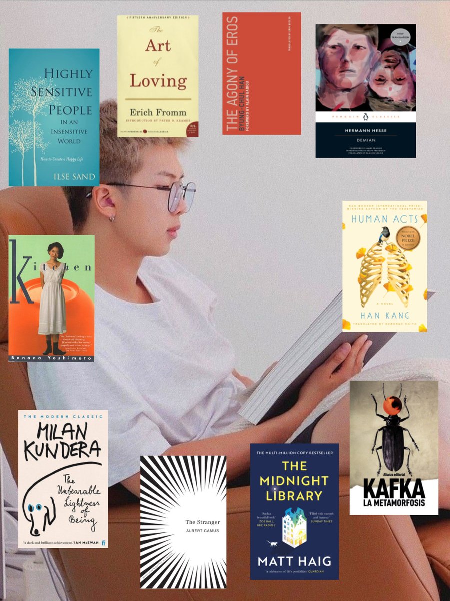 10 books to get to know kim namjoon 🤍