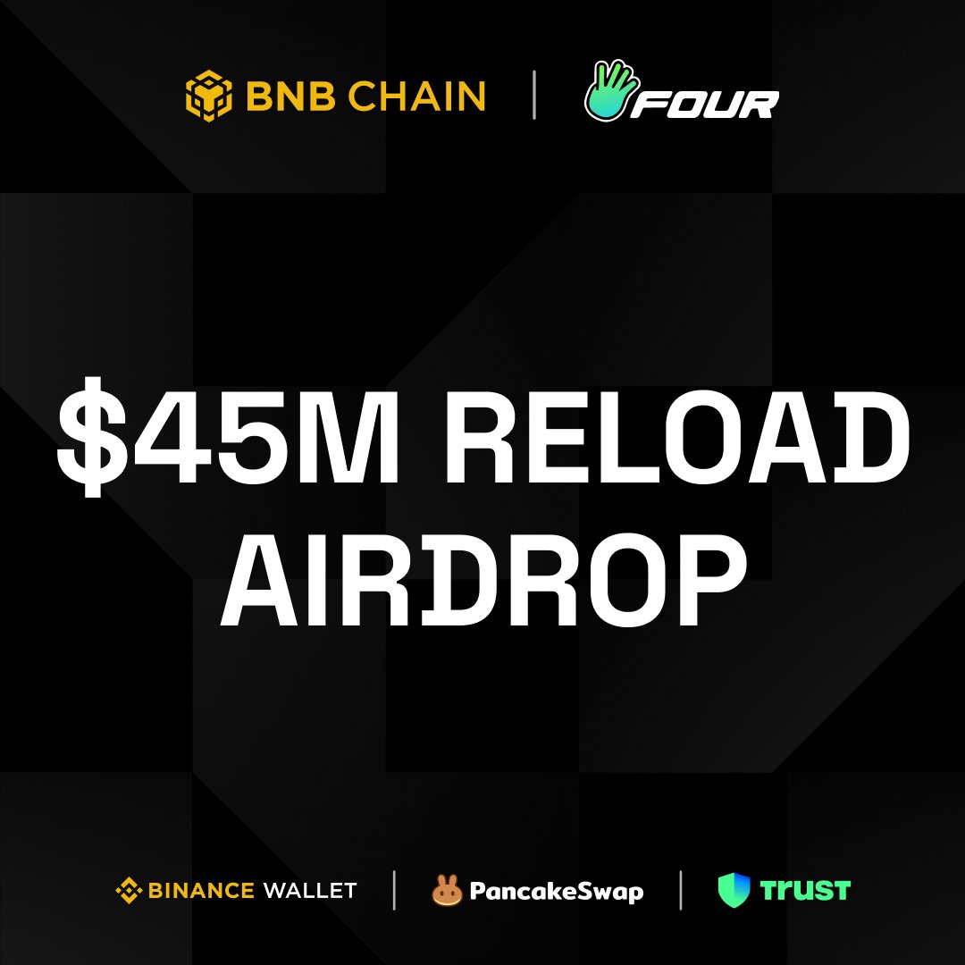 $45M was raised by <a href="/BNBCHAIN/">BNB Chain</a> in collaboration with <a href="/TrustWallet/">Trust Wallet</a> <a href="/BinanceWallet/">Binance Wallet</a> <a href="/four_meme_/">Four.Meme</a> and <a href="/PancakeSwap/">PancakeSwap</a> to be shared as an airdrop to over 160k addresses on $BSC chain

Basically if you trade with <a href="/TrustWallet/">Trust Wallet</a> <a href="/BinanceWallet/">Binance Wallet</a> and <a href="/four_meme_/">Four.Meme</a> and <a href="/PancakeSwap/">PancakeSwap</a> Dex