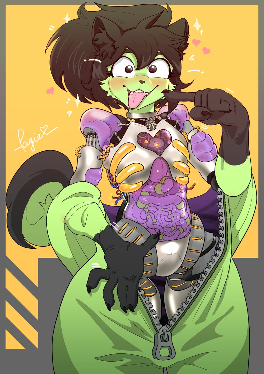 Another comm for Girda ! X3 lovely alien robo skunk ngl !