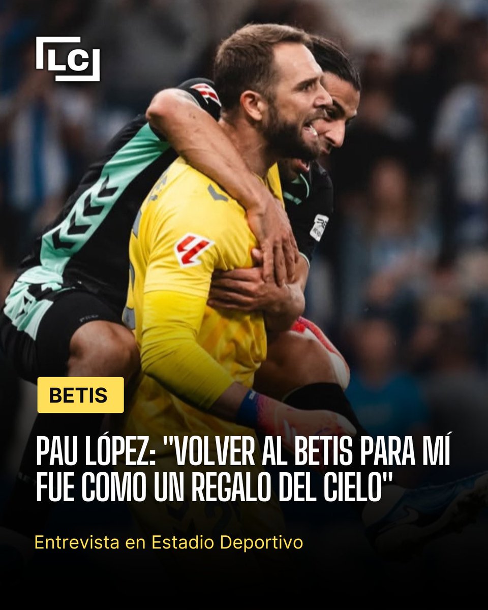 La Cruceta (@lacruceta__) on Twitter photo 🟢🎙️ Pau López: "Volver al Betis para mí fue como un REGALO del cielo".
👎"El año pasado fue malo a nivel Deportivo para mí".
🙌"Cuando salió la oportunidad del Betis, algo que no me esperaba, lo vi como una sorpresa bonita".
Vía: <a href="/_JuanjoPonce/">Juan José Ponce Uncala ✍️🗞️</a> / <a href="/Estadio_ED/">Estadio Deportivo</a> 🟢🎙️ Pau López: "Volver al Betis para mí fue como un REGALO del cielo".
👎"El año pasado fue malo a nivel Deportivo para mí".
🙌"Cuando salió la oportunidad del Betis, algo que no me esperaba, lo vi como una sorpresa bonita".
Vía: <a href="/_JuanjoPonce/">Juan José Ponce Uncala ✍️🗞️</a> / <a href="/Estadio_ED/">Estadio Deportivo</a>