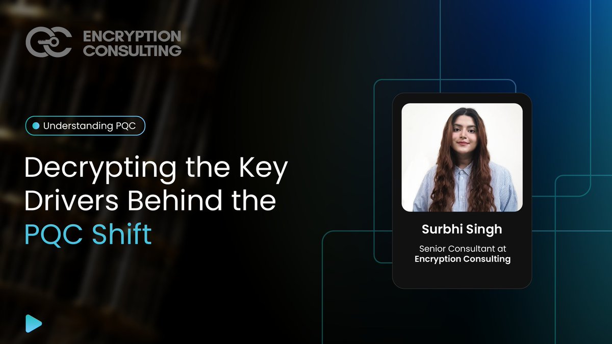 encryptioncons's tweet image. In this video, we break down why transitioning to PQC is a strategic necessity, covering the risks of quantum computing, algorithm deprecation, and the &apos;HNDL&apos; threat. Learn about the drivers behind this shift, from government mandates and financial pressures to industry standards…