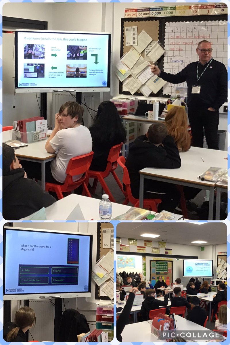 A BIG thank you to our special visitor, Sean - a real-life magistrate! Year 6 loved learning about what the job involves and how magistrates make fair decisions in court. Some great questions from the children, too! ⚖️👨‍⚖️ #InspiringVisitors <a href="/Inspire_Ashton/">Inspire Academy</a> <a href="/InspireHistory/">Inspire History</a>