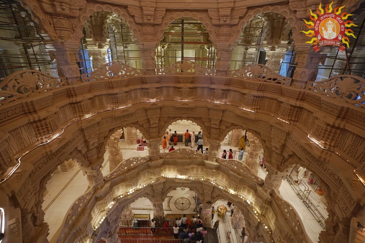 ANI's tweet image. Images of the Shri Ram Darbar on the first floor of the Shri Ram Janmabhoomi Temple.
(Source: Shri Ram Janmabhoomi Teerth Kshetra)