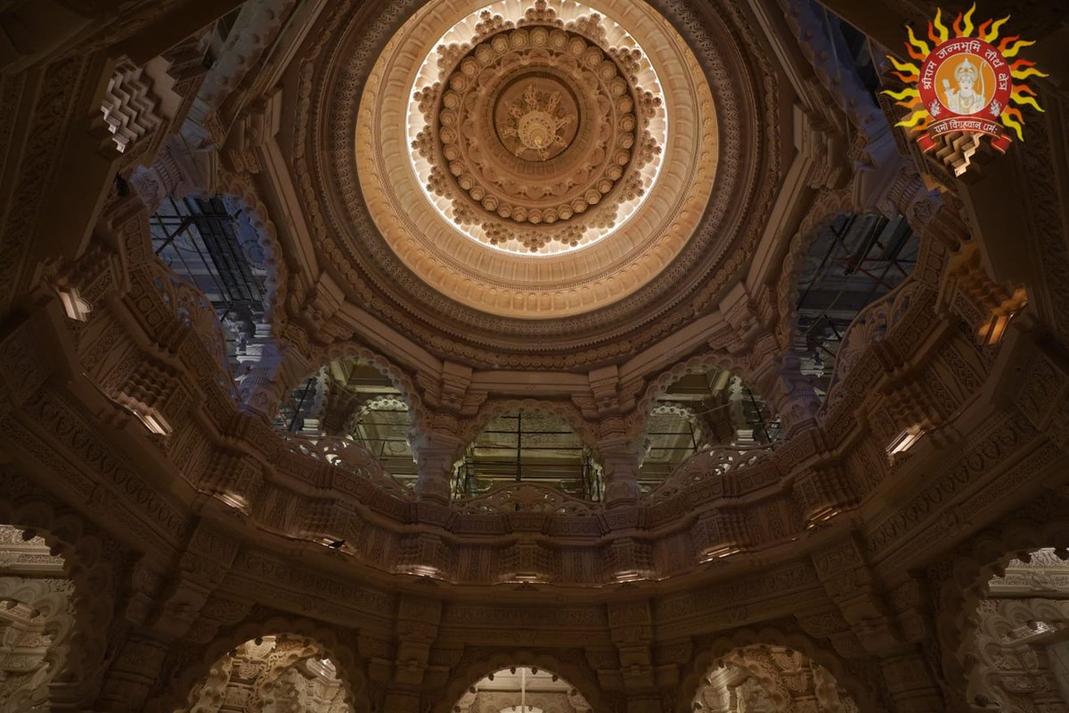 ANI's tweet image. Images of the Shri Ram Darbar on the first floor of the Shri Ram Janmabhoomi Temple.
(Source: Shri Ram Janmabhoomi Teerth Kshetra)