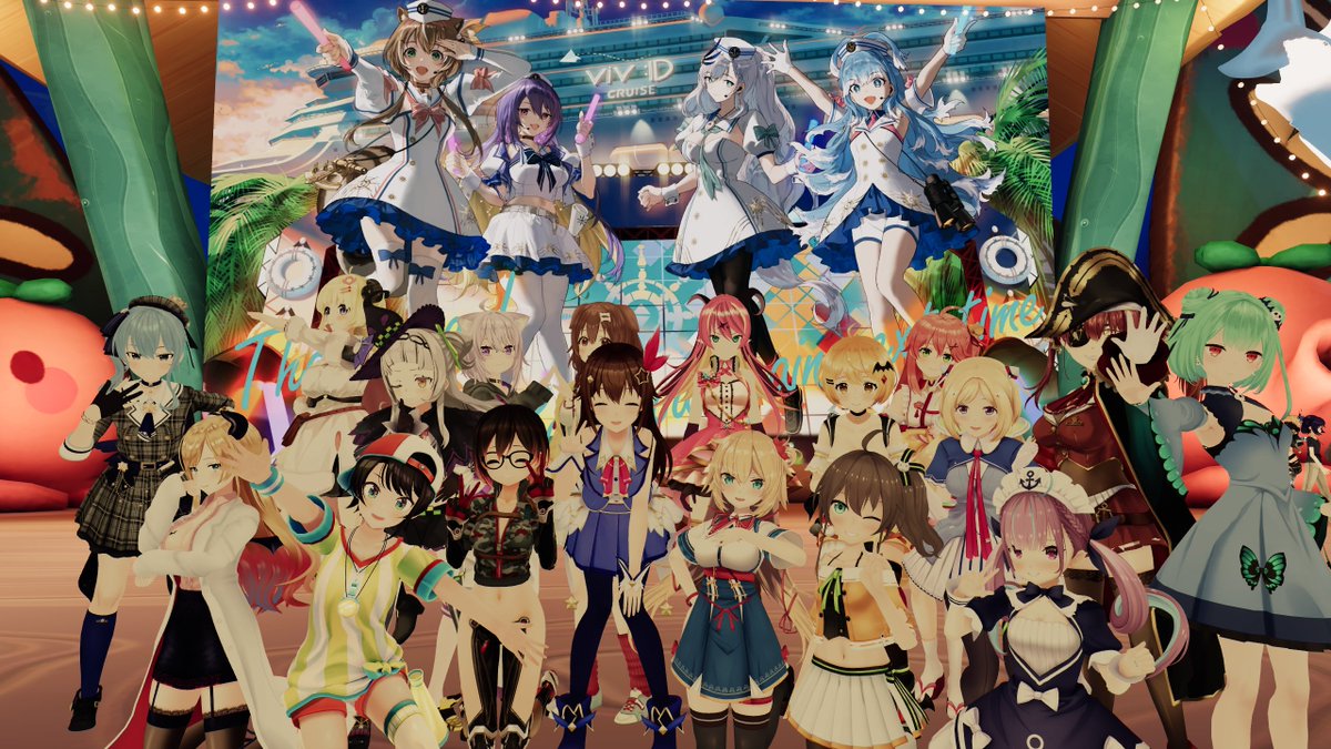 Looking back at one of my VRChat screenshot folder and I saw this. This was by far my favourite screenshot. Kinda sad that I didn't get to finish this due to work and also the lack of some 3D models available. Oh wells.
#hololive  #VRChatPhotos