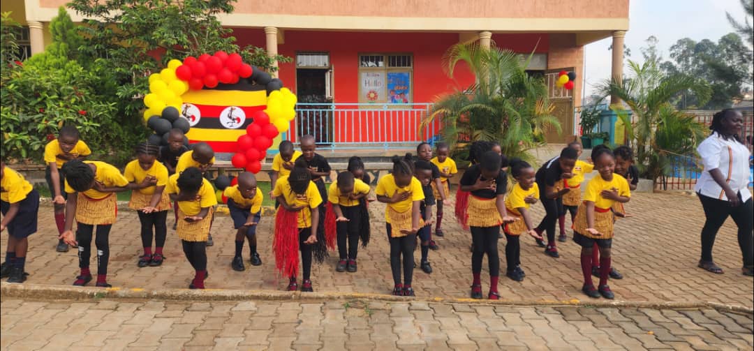 Springvillejr's tweet image. &quot;Springville Junior School children joyfully dancing to My Uganda — a beautiful song they proudly composed themselves! 🇺🇬🎶✨&quot;