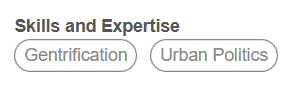 (tijdens sollicitatiegesprek) mijn skills zijn gentrificatie, vergrijzing en maatschappelijke ontwrichting