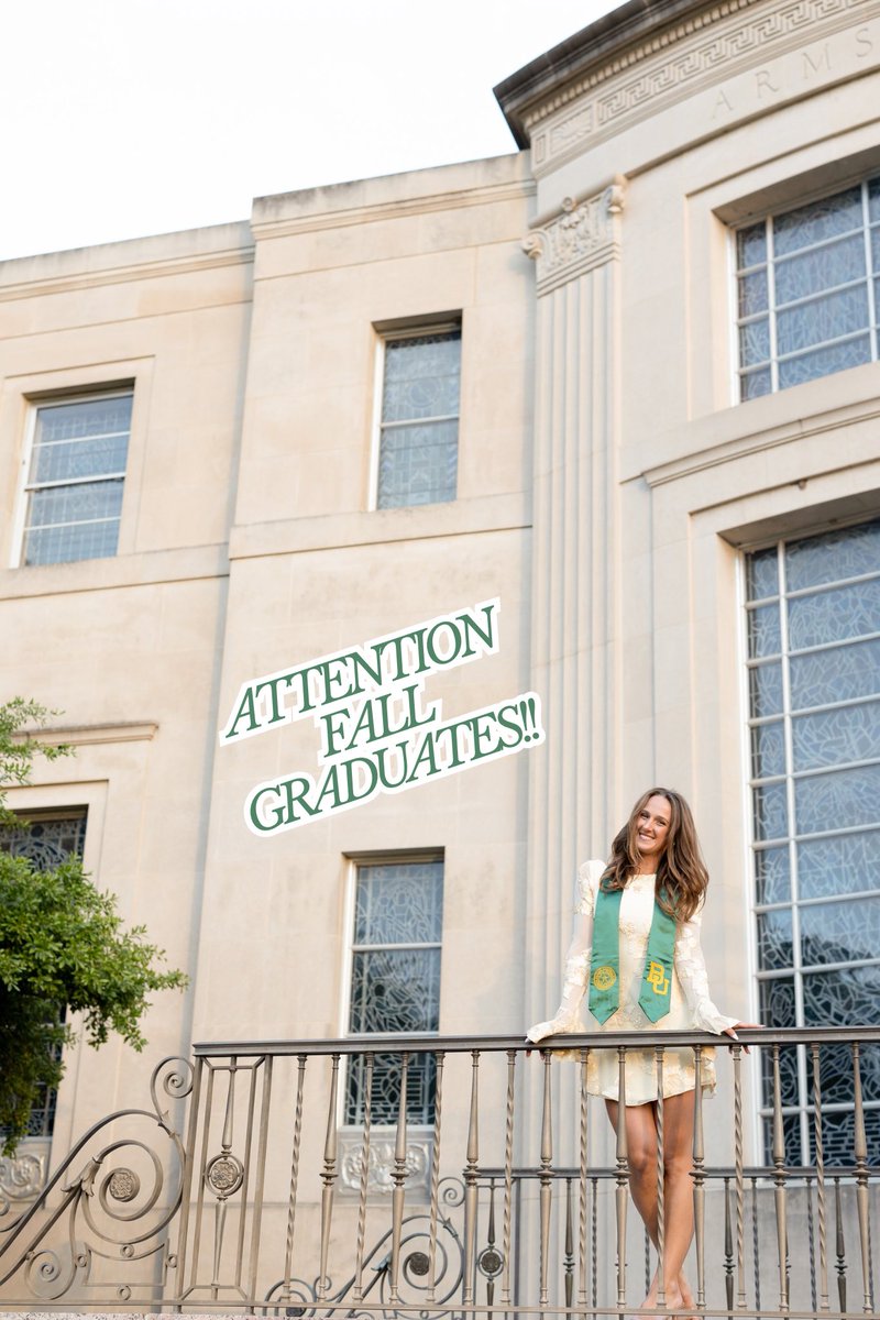 BaylorBookstore's tweet photo. ‼️Attention Fall grads!!‼️
Your countdown to graduation starts now — grab your regalia, rings, and frames at Bear Faire Oct. 14–15! 🎓🐻 #BaylorProud #BearFair #fallgrad #baylorbears https://t.co/RIkWPxb4F0