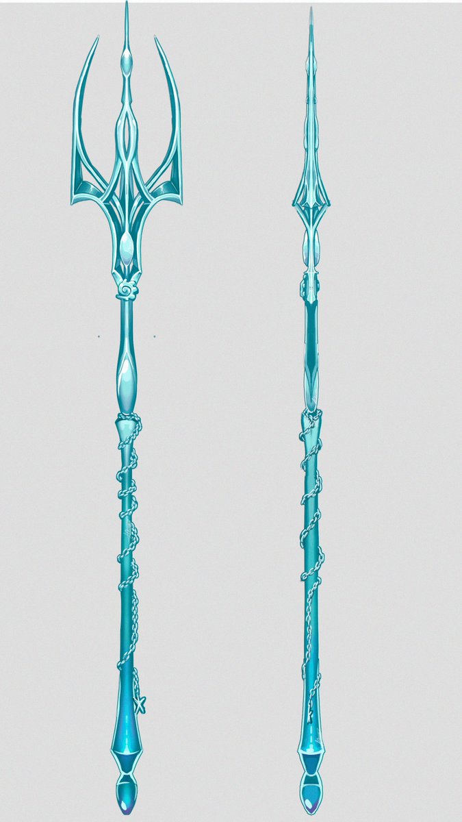 NaluArts1's tweet photo. A Trident for a Tryton! 🐚🌊🌿

#rpgart #fantasyart #item #conceptart #artmoots #artwork #rpg https://t.co/n4E4p0w7ZE