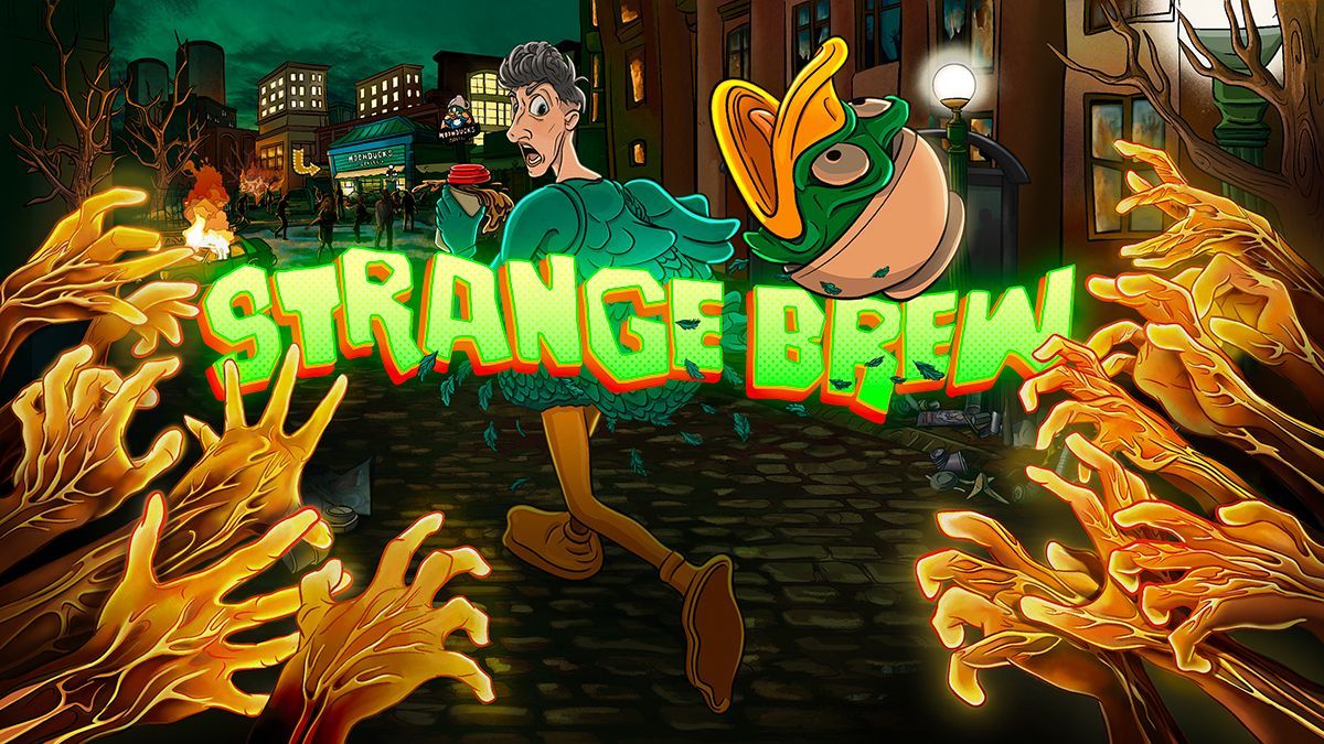 Strange Brew from <a href="/electric_monks/">Electric Monk Media Ltd.</a> blends mayhem with coffee and zombies. Play as Joe the Duck and survive the cursed launch of a pumpkin spice latte. Run, destroy, and reclaim your morning peace.

 Wishlist now: store.steampowered.com/app/3499670/St…

 #IndieFanFest #IFFrecap