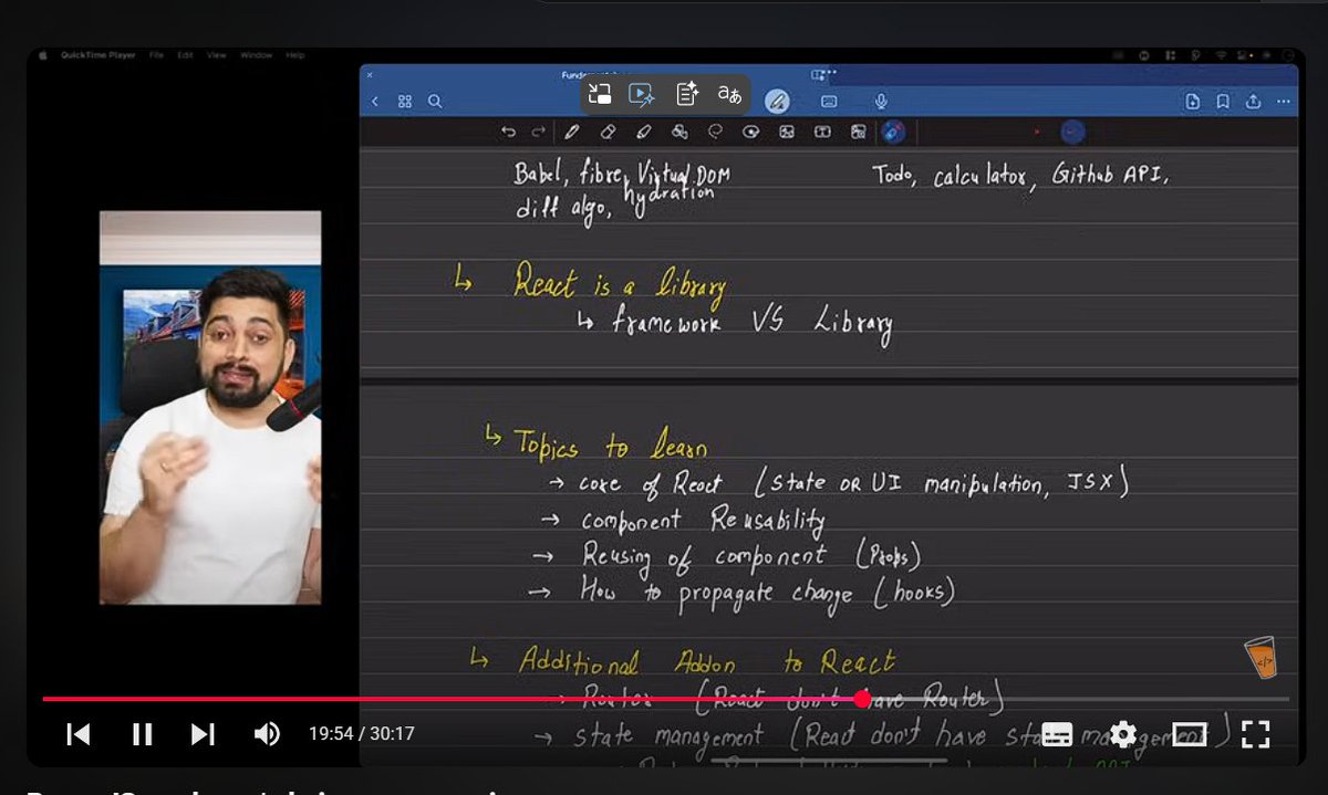 payalbains53359's tweet image. Hey Guy's
Last day I was started my react journey and before started I am revisited JS.
Wrapped up the complete React theory today! Covered:
🔹 What is React?
🔹 Why learn it?
🔹 Library vs Framework
🔹 Key concepts overview
Feeling ready to dive into hands-on practice next!