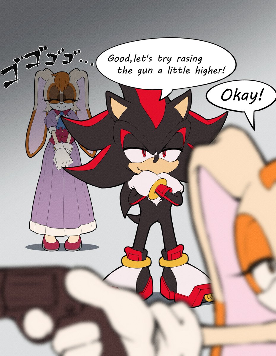 after that... #creamtherabbit #shadowthehedgehog #vanillatherabbit #sonicthehedgehog #ソニかつ