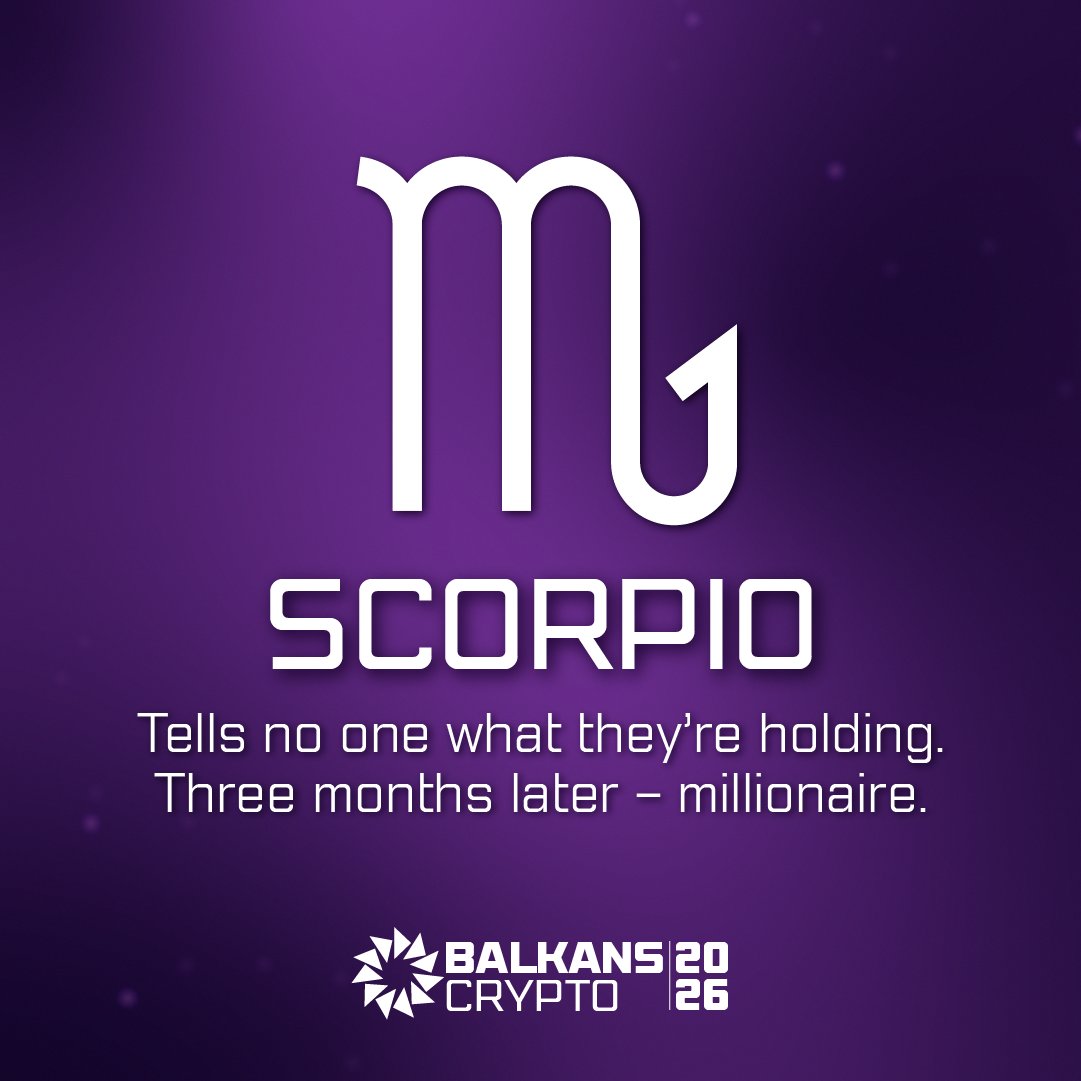BalkansCryptox's tweet photo. What’s your Web3 zodiac sign? 🔮 PART 3

📷 Drop your sign & tell us, accurate or nah?

 #CryptoBalkans #Web3 #CryptoHoroscope