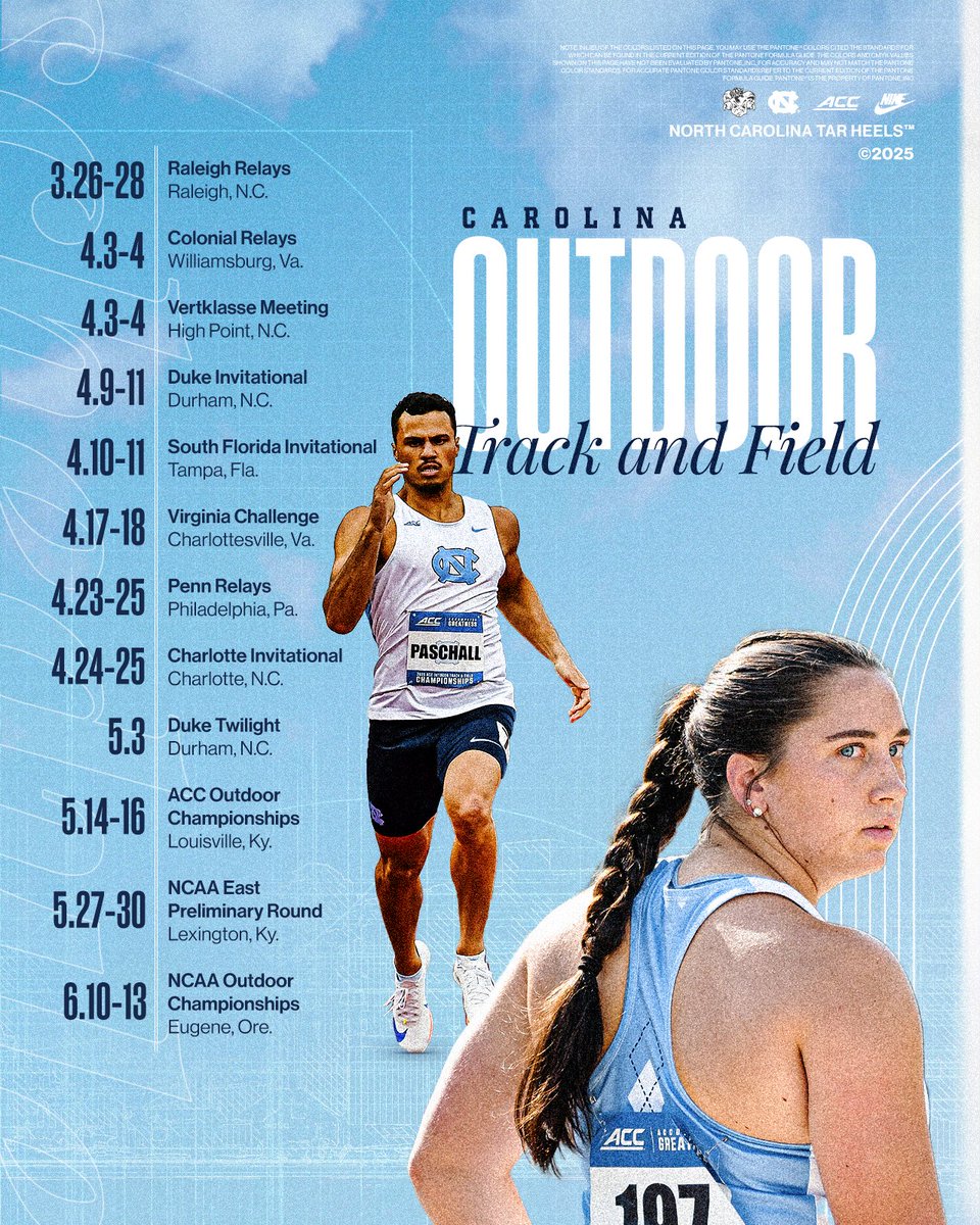 UNCTrack_Field's tweet photo. Hot off the presses 📰

Track season is just around the corner!

#GoHeels https://t.co/kz95r2b36p