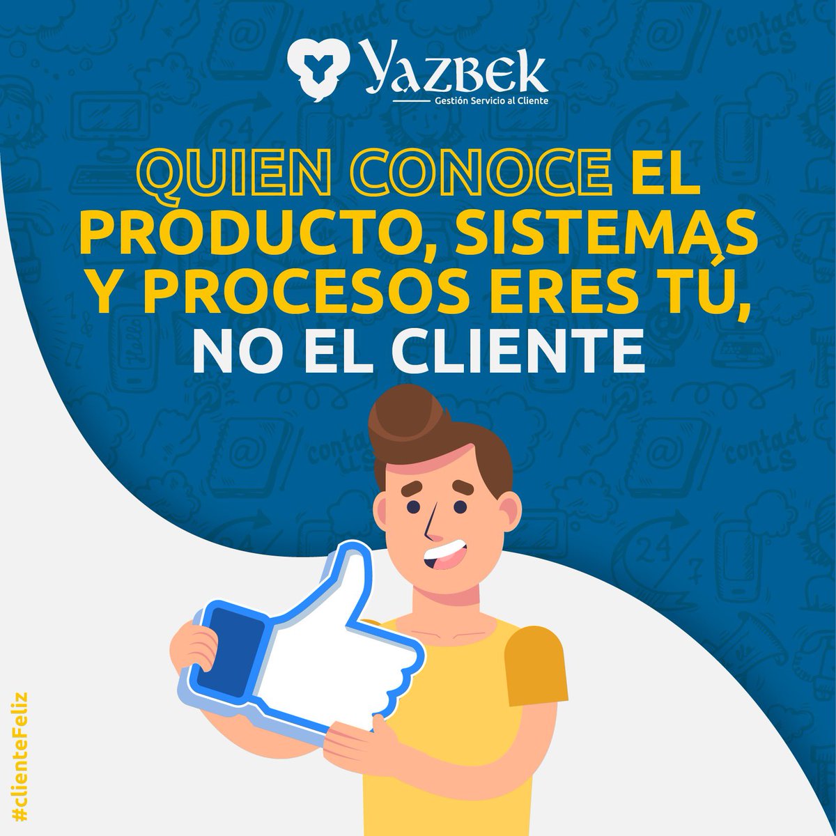 Maluisayazbek's tweet image. Usar términos técnicos con tus clientes, puede jugarte en contra, recuerda que quien conoce el producto, procesos, sistemas eres tú, no el cliente  😉 
¿Quieres mejorar tu servicio al cliente? Contáctanos 

#clientefeliz#clientesatisfecho#servicioalcliente#inovación