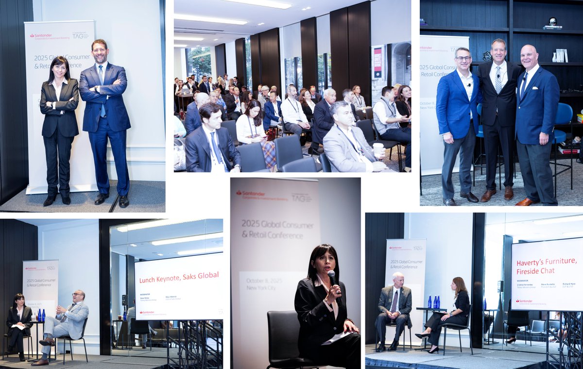 Exciting milestone! We just wrapped our first Global Consumer &amp; Retail Conference in NYC with @SantanderCIB — packed with insights on the consumer landscape, AI, tariffs &amp; innovation. Thanks to all who made it a success! 
#ConsumerTrends #RetailInnovation