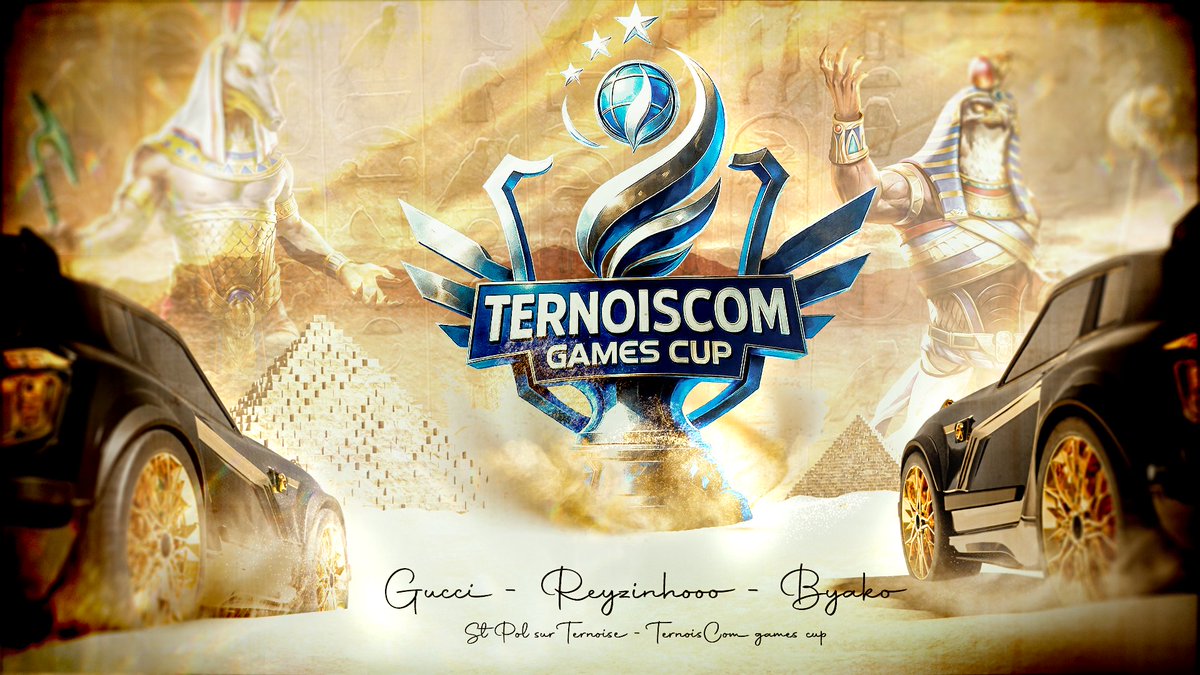 ShieldGraphisme's tweet image. Direction la TernoisCom Games Cup ! 🚗💥

J’ai eu le plaisir de réaliser une affiche sur le thème de l’Égypte pour le roster de la @Horusrl.

Bonne chance aux joueurs, et merci pour la confiance 🙌

#RocketLeague #LAN #TernoisComGamesCup #Esport #DesignGraphique