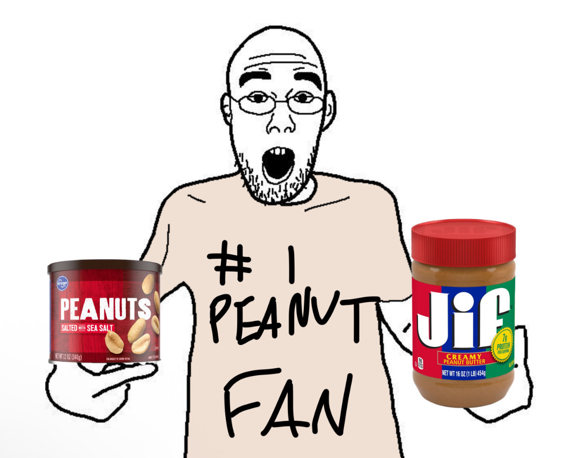 TheEmboarDragon's tweet photo. Went to the store for peanut butter, grabbed a tin of peanuts on the way out https://t.co/SGSBjyDS0Z