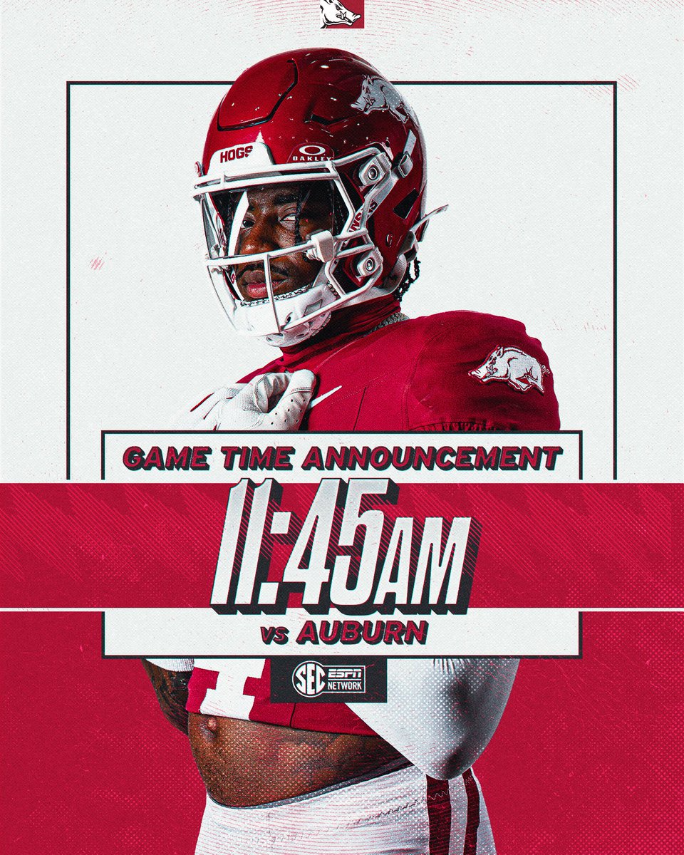 RazorbackFB's tweet image. Morning matchup on The Hill