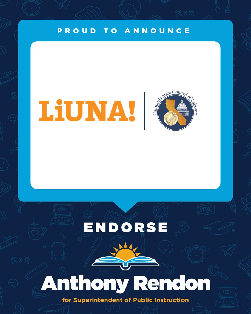 Grateful to the 75,000+ hardworking union construction workers of the California State Council of Laborers (<a href="/CaLaborers/">CA Laborers</a>) for your endorsement!