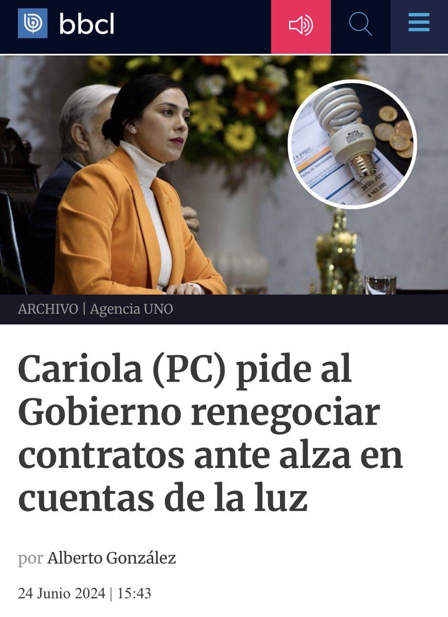 <a href="/biobio/">BioBioChile</a> No muchas gracias! ya sabemos cómo nos va cuando la izquierda trata de “ARREGLAR” algo ✊🏻