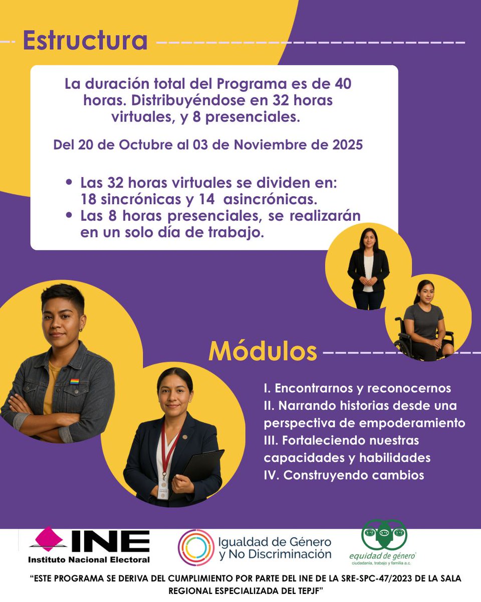 ieebcs's tweet image. ✊ ¡Impulsa tu liderazgo político!
Súmate al Programa de Reempoderamiento de las Mujeres en la Política 2025.
Modalidad híbrida.
Inscríbete antes del 17 de octubre.
docs.google.com/forms/d/e/1FAI…