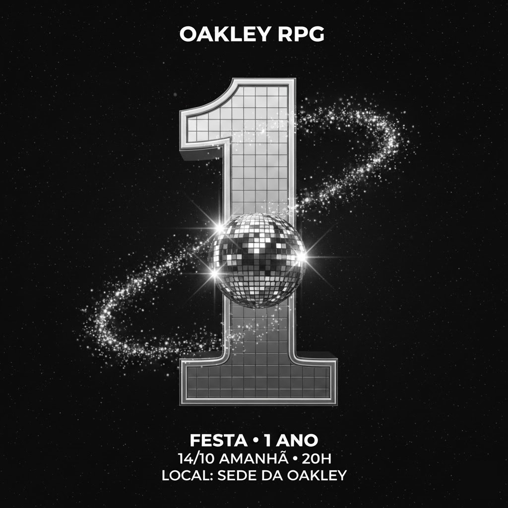OakleyBlet's tweet image. 🥳Prepare-se para uma noite de puro glamour! A Oakley celebra seu primeiro ano de existência com uma festa inesquecível. Junte-se a nós para marcar essa data especial. 🎈

🗓️14/10 AMANHÃ
⏰HORÁRIO: 20H
📍LOCAL: Headquarters - Oakley Corporation

#Habblet #OldHabblet #1AnoOakley