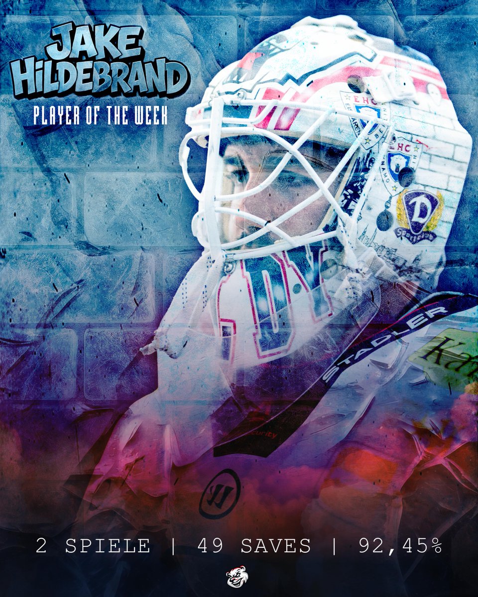 Diese Woche ist er es nun doch geworden! 

Jake Hildebrand ist in einer kämpferisch starken Eisbärenmannschaft unser Player of the Week!🫡🙏

Herzlichen Glückwunsch!🎉

📸: City-press GmbH